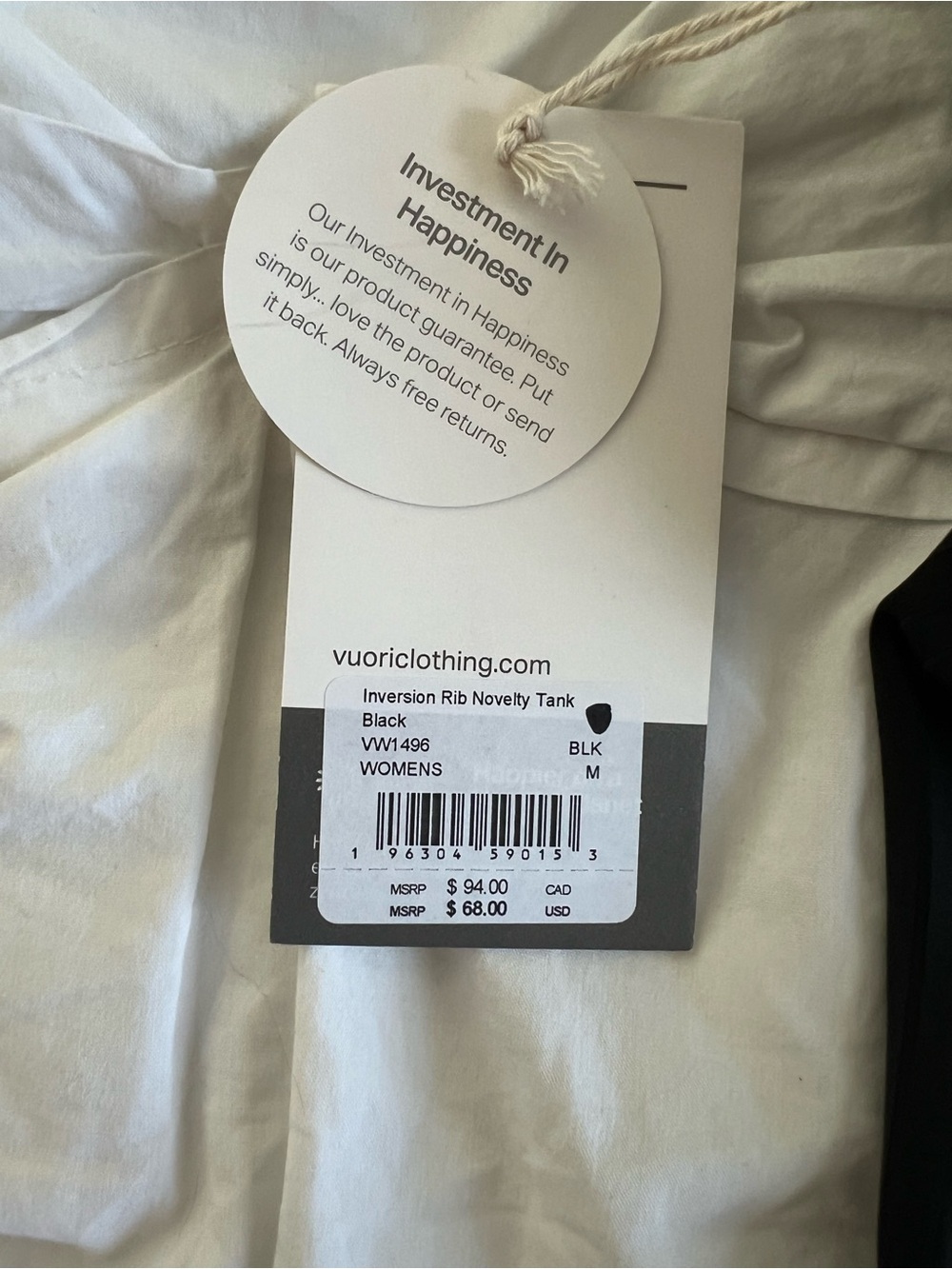 Vuori Inversion Ribbed Novelty Halter Tank - Picture 7 of 7